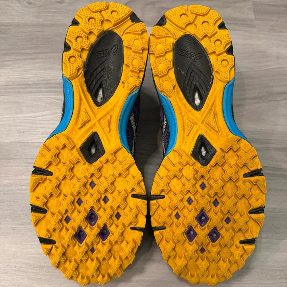 ASICS Women's Gel Fuji Racer Purple & Yellow Running Shoe - Picture 5 of 7